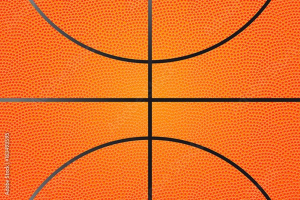 Fototapeta Tło wektorowe piłki koszykówki.