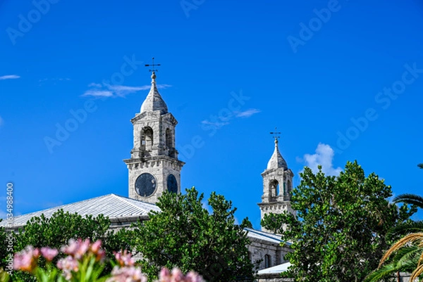 Fototapeta Clock towers of the Royal Naval Dockyard, cultural Hub.