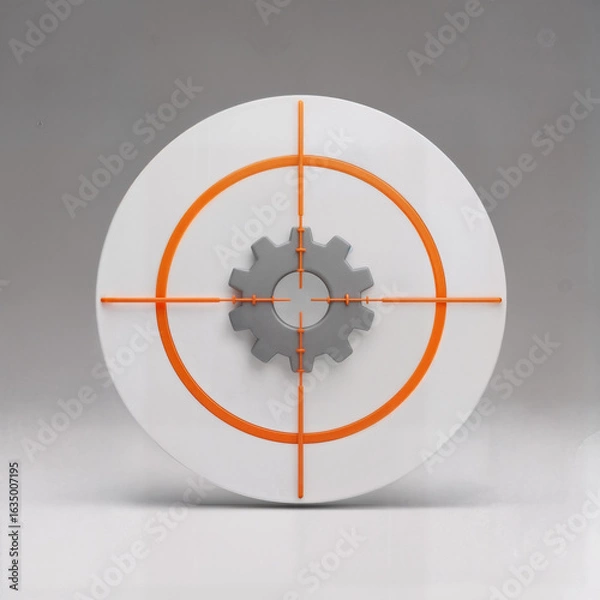 Fototapeta Targeted Gear: Precision and Mechanism Focus