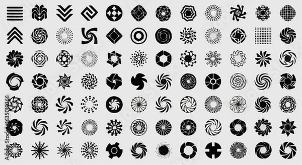 Obraz Geometric Icons Design Elements Collection stock
