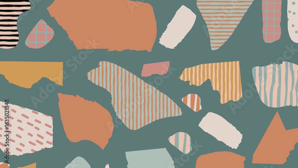 Obraz Abstract collage stone background