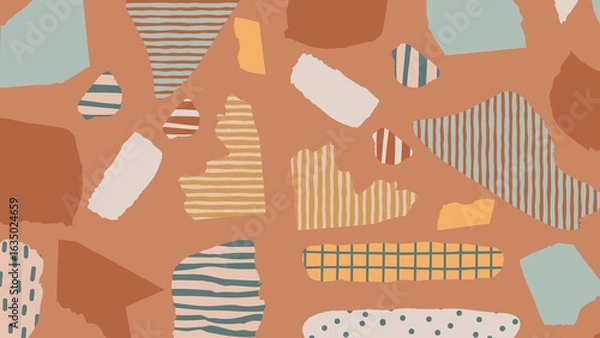 Obraz Soft torn collage background