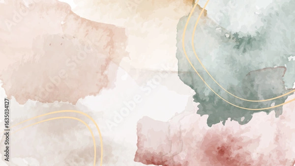Fototapeta Soft watercolor abstract background