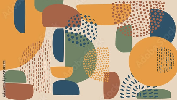 Fototapeta Retro Abstract Geometric Art Background