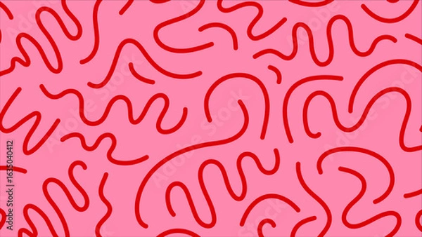 Fototapeta Red Ribbon Curl Background