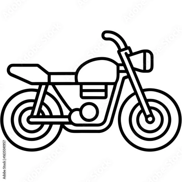 Fototapeta motorcycle icon vector