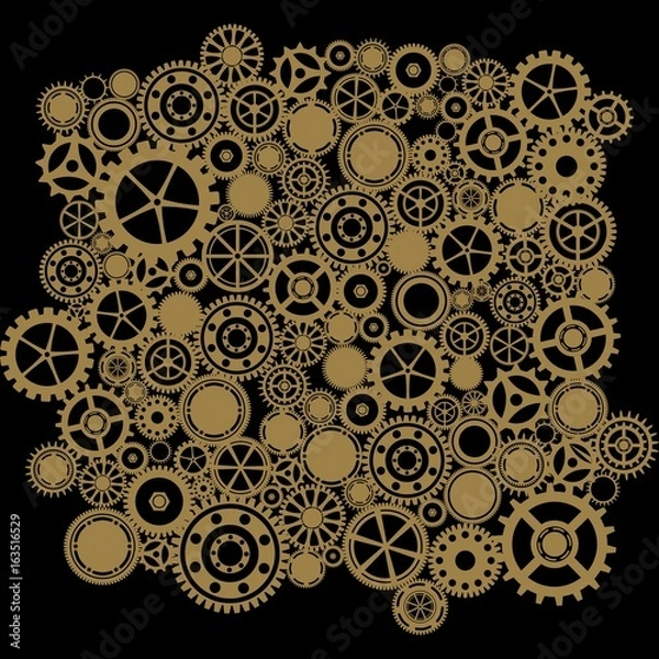 Obraz steampunk gears background