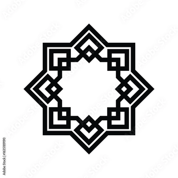 Fototapeta Islamic Hexagon ornament icon