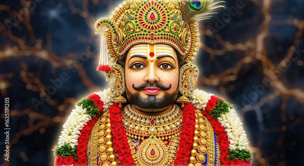 Fototapeta Khatu Shyam – Divine Aura of Devotion  | Hare Ka Sahara Baba Shyam Hamara Always With Us
