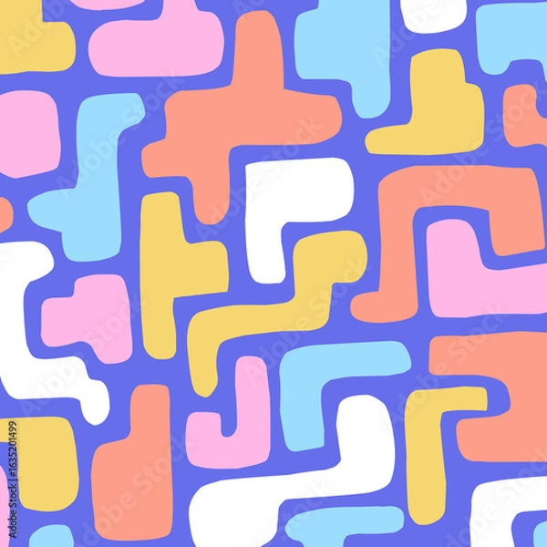 Obraz abstract geometric background, colorful pattern