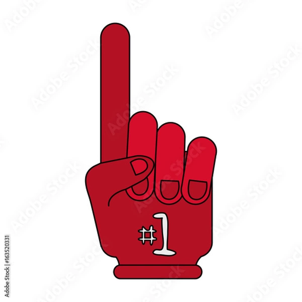 Fototapeta Number one glove design