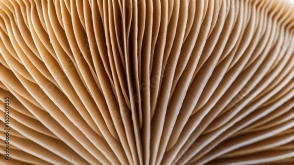 Fototapeta Close-Up of Gills with Unique Patterns and Intricate Textures