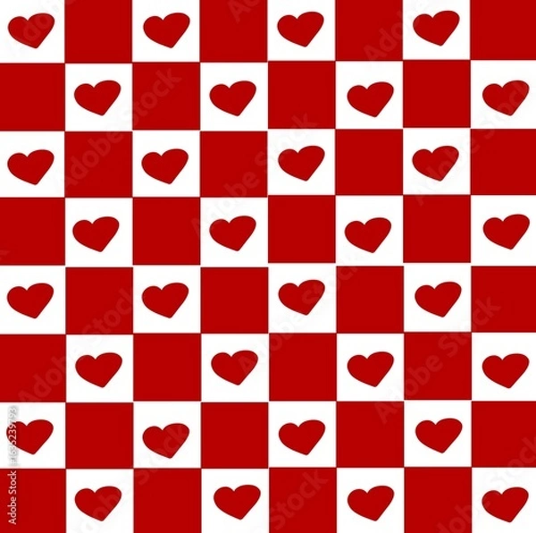 Obraz seamless pattern with hearts