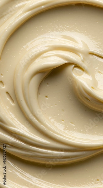 Fototapeta Abstract Beige Swirl Texture Background Photo Illustrative of Smooth Cream