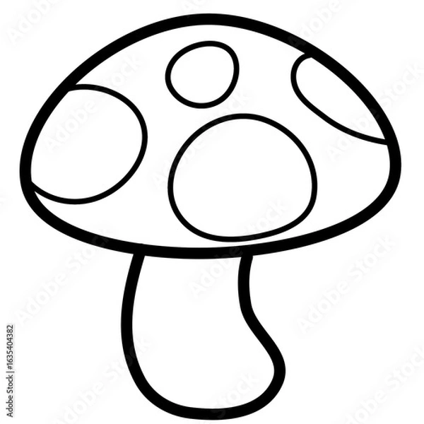 Obraz mushroom outline