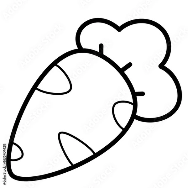 Obraz carrot outline 