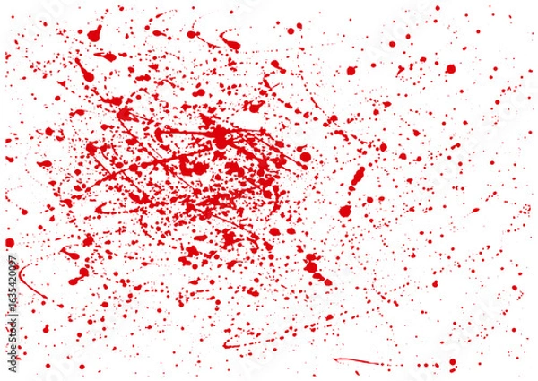 Obraz 血しぶき ホラー　ベクター 水彩 イラスト