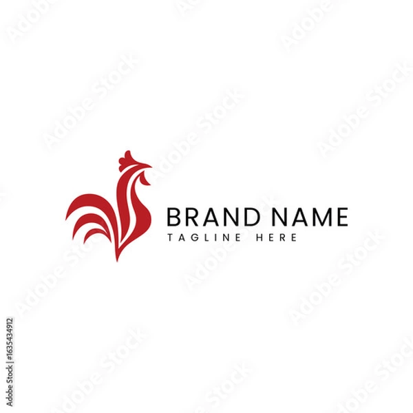 Obraz Simple and elegant chicken designs vector logo designs