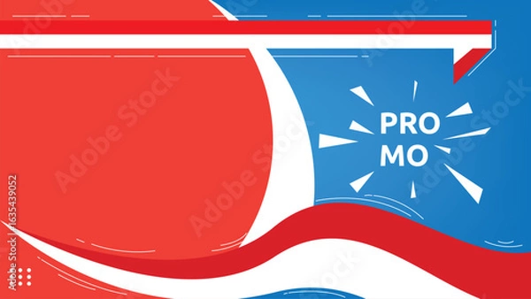 Fototapeta Banner template with indoneisa flag in 4k size