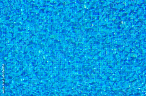 Obraz Blue rippled swimming pool water background texture