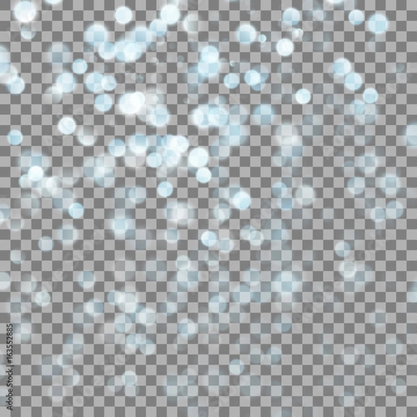 Fototapeta Abstract blue circular bokeh. EPS 10
