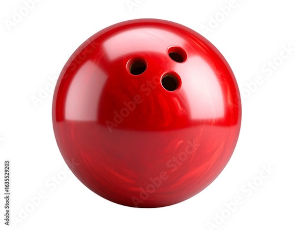 Obraz bowling ball on white background