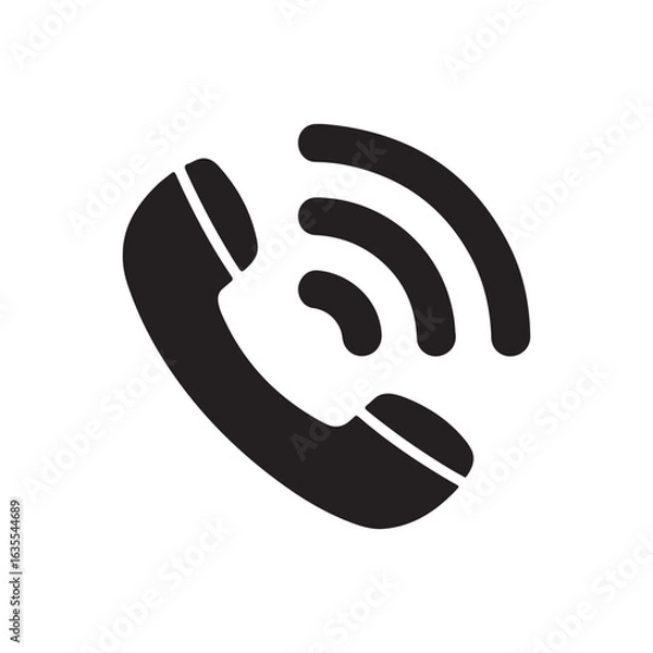 Fototapeta Digital Communication Icon - Voice Call Signal