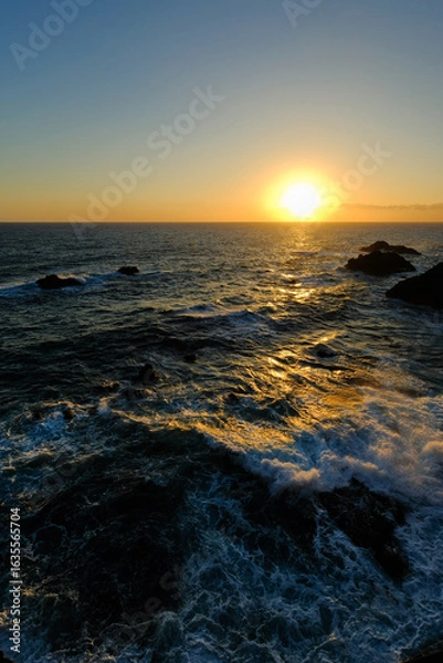 Fototapeta 海　夕陽