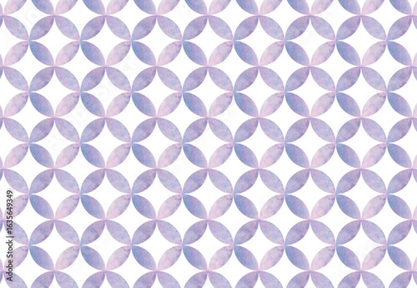 Obraz 水彩の和柄　七宝柄	
