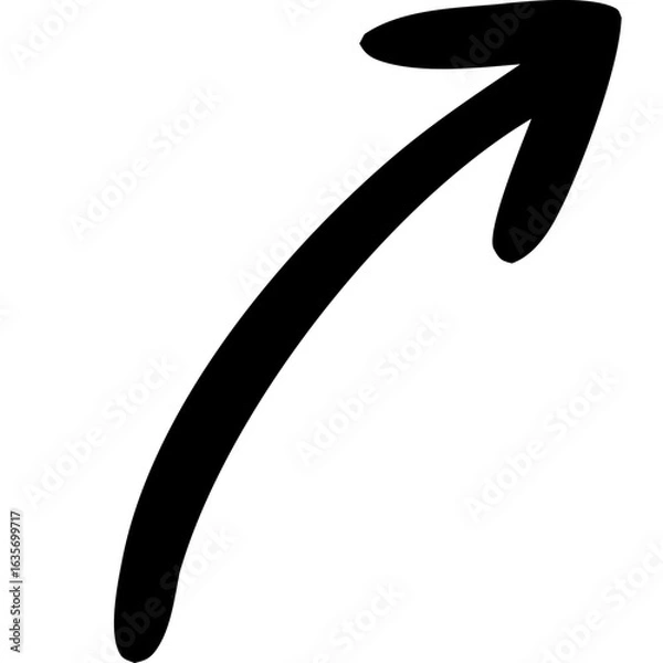 Obraz Hand drawn vector arrow doodle