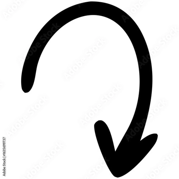 Obraz Hand drawn vector arrow doodle