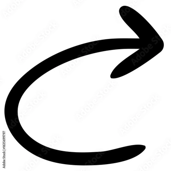 Obraz Hand drawn vector arrow doodle