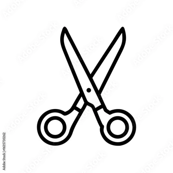 Obraz Scissors Icon for Creativity and Crafting Topics
