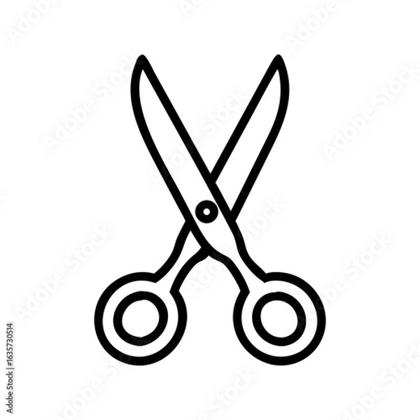 Obraz Scissors Icon for Creativity and Crafting Topics