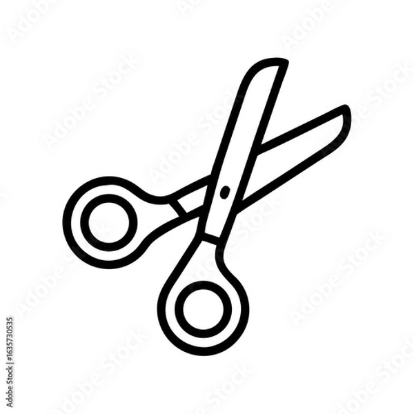 Obraz Scissors Icon for Creativity and Crafting Topics