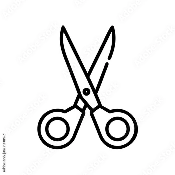 Obraz Scissors Icon for Creativity and Crafting Topics