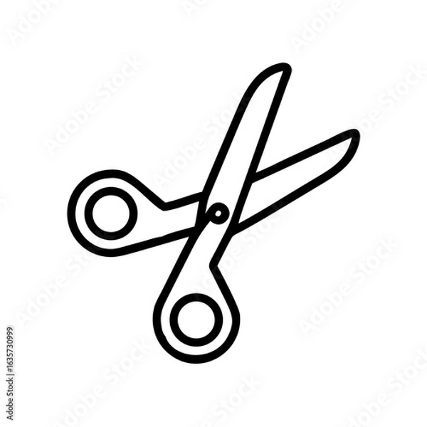 Obraz Scissors Icon for Creativity and Crafting Topics