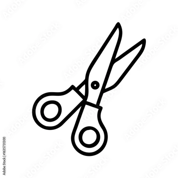 Obraz Scissors Icon for Creativity and Crafting Topics
