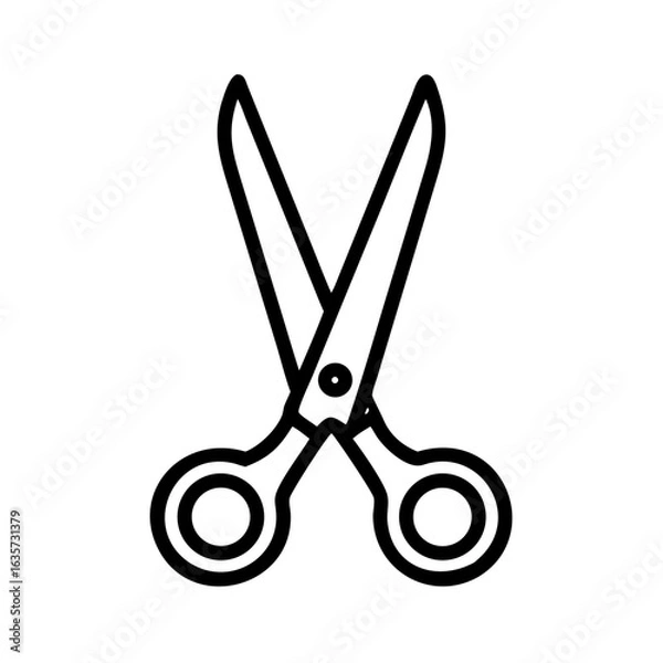 Obraz Scissors Icon for Creativity and Crafting Topics
