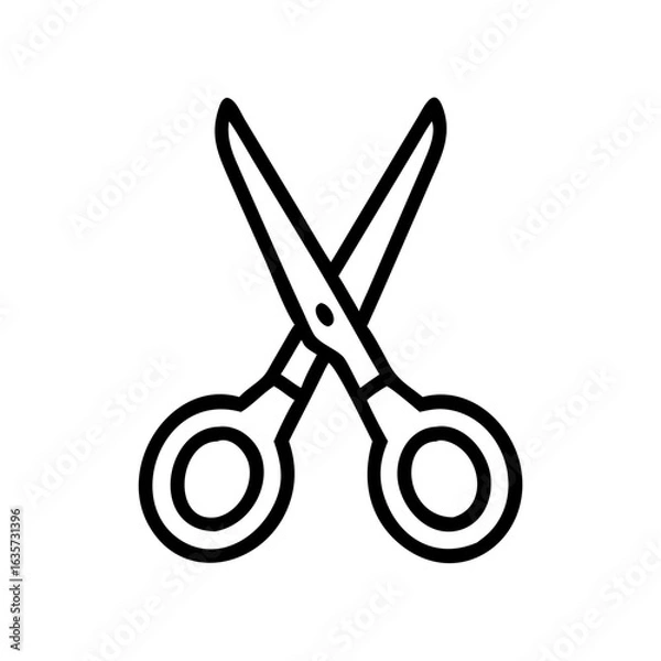 Obraz Scissors Icon for Creativity and Crafting Topics