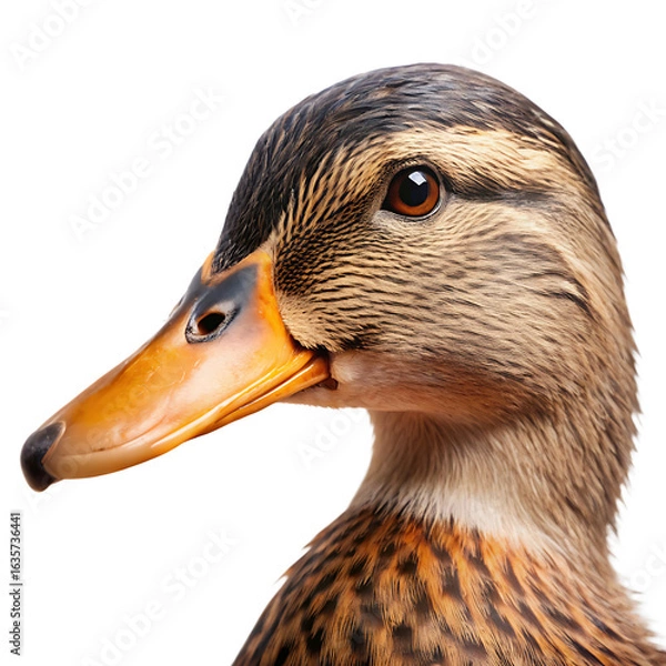Obraz Duck Beak Isolated on White Background