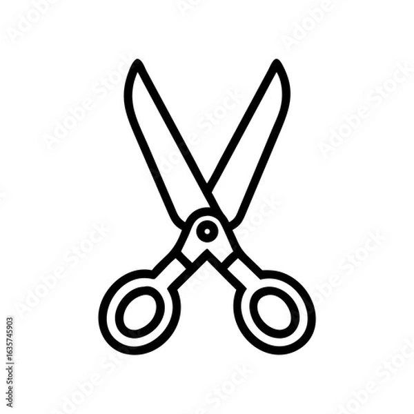 Fototapeta Scissors Icon for Creativity and Crafting Topics