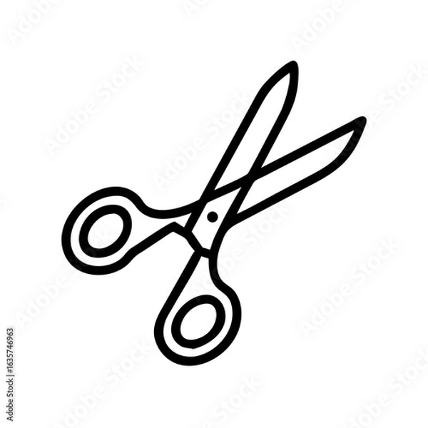 Fototapeta Scissors Icon for Creativity and Crafting Topics