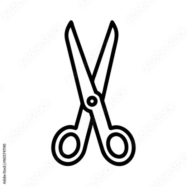 Fototapeta Scissors Icon for Creativity and Crafting Topics