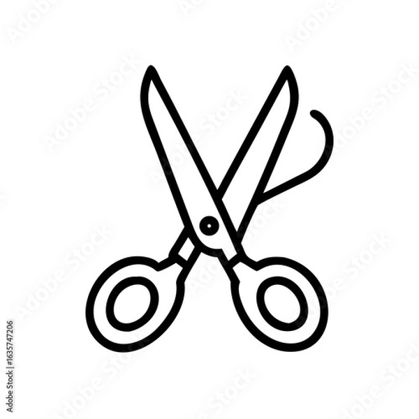 Fototapeta Scissors Icon for Creativity and Crafting Topics