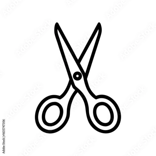 Fototapeta Scissors Icon for Creativity and Crafting Topics