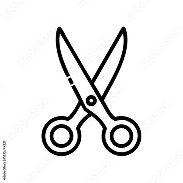 Fototapeta Scissors Icon for Creativity and Crafting Topics