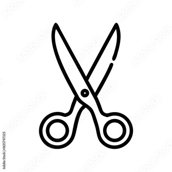 Fototapeta Scissors Icon for Creativity and Crafting Topics