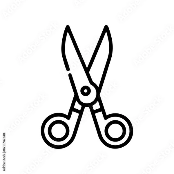 Fototapeta Scissors Icon for Creativity and Crafting Topics