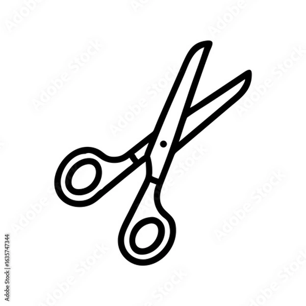 Fototapeta Scissors Icon for Creativity and Crafting Topics